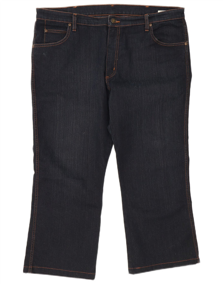 Мужские укороченные джинсы WRANGLER Bootcut W38 L25, темно-синий, хлопок