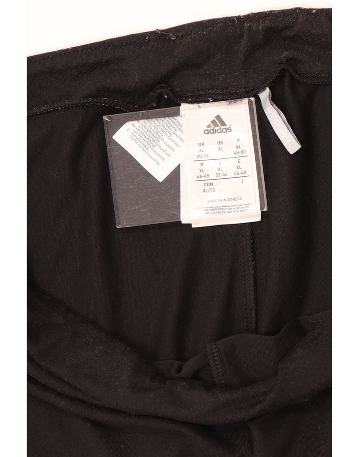 Женские леггинсы Adidas Climalite UK 20/22 XL, черный полиэстер