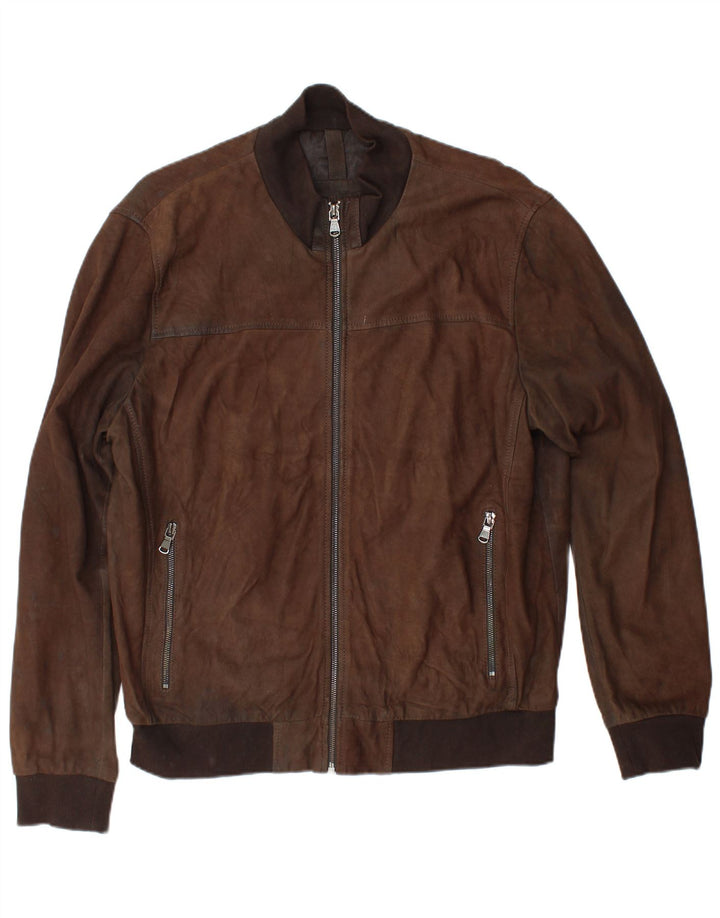CONBIPEL Мужская кожаная куртка IT 56 2XL Коричневая кожа