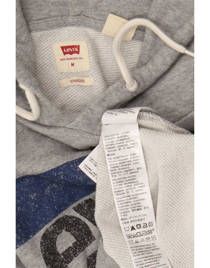 Мужской джемпер с капюшоном Levi's Standard, серый, хлопковый