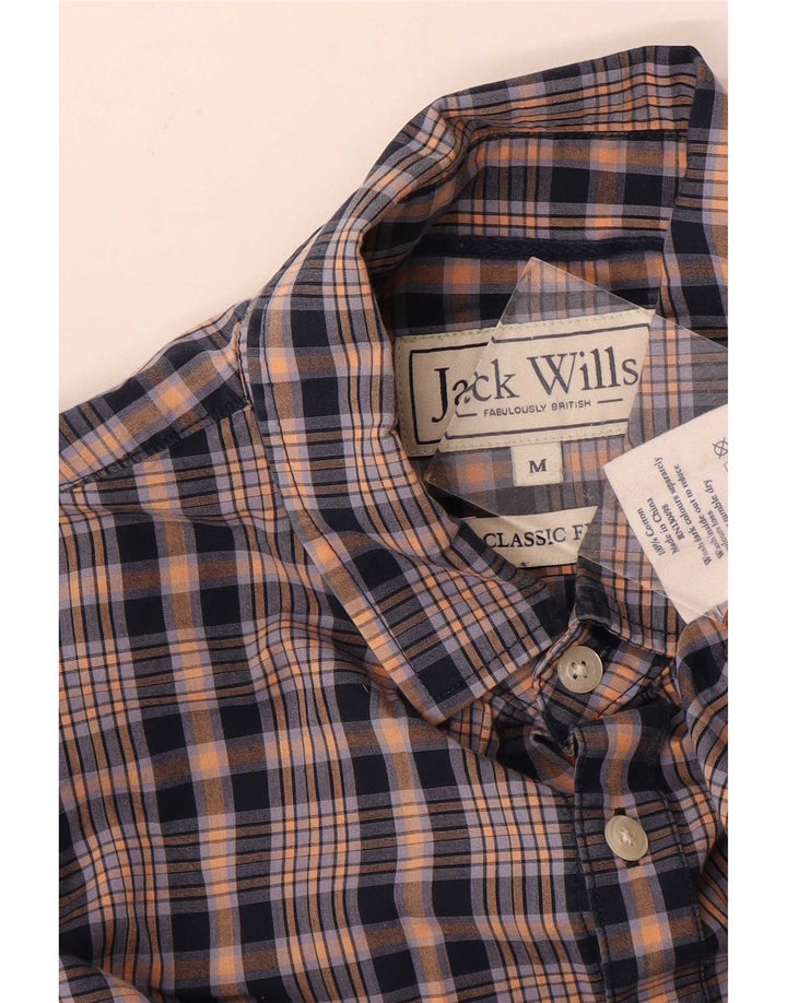 Мужская рубашка классического кроя Jack Wills, хлопковая синяя клетка среднего размера