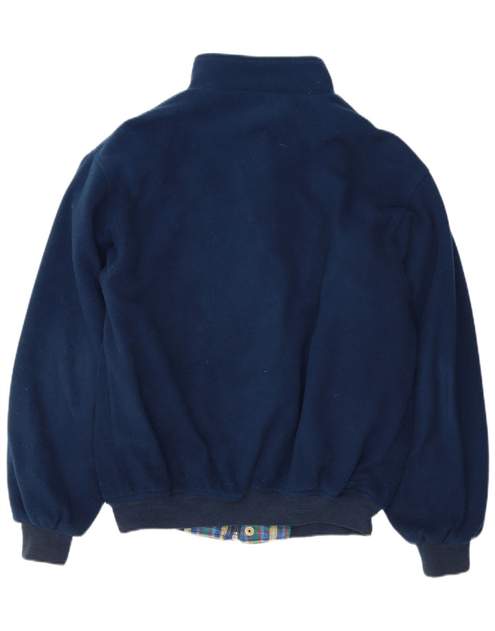 Мужская флисовая куртка-бомбер Conte of Florence UK 40, большая темно-синяя, полиэстер