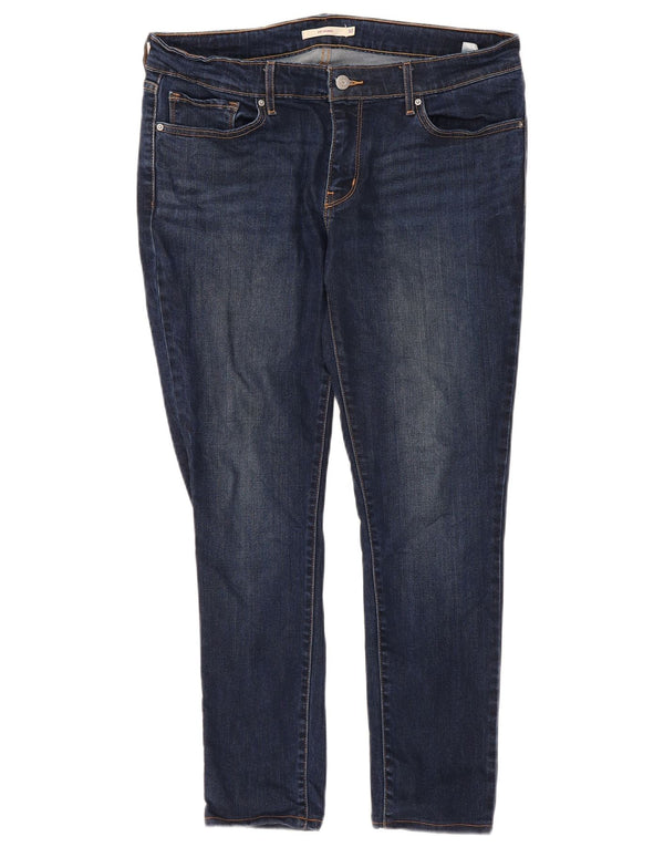 Женские джинсы скинни Levi's 711 W32 L27 синие из лиоцелла