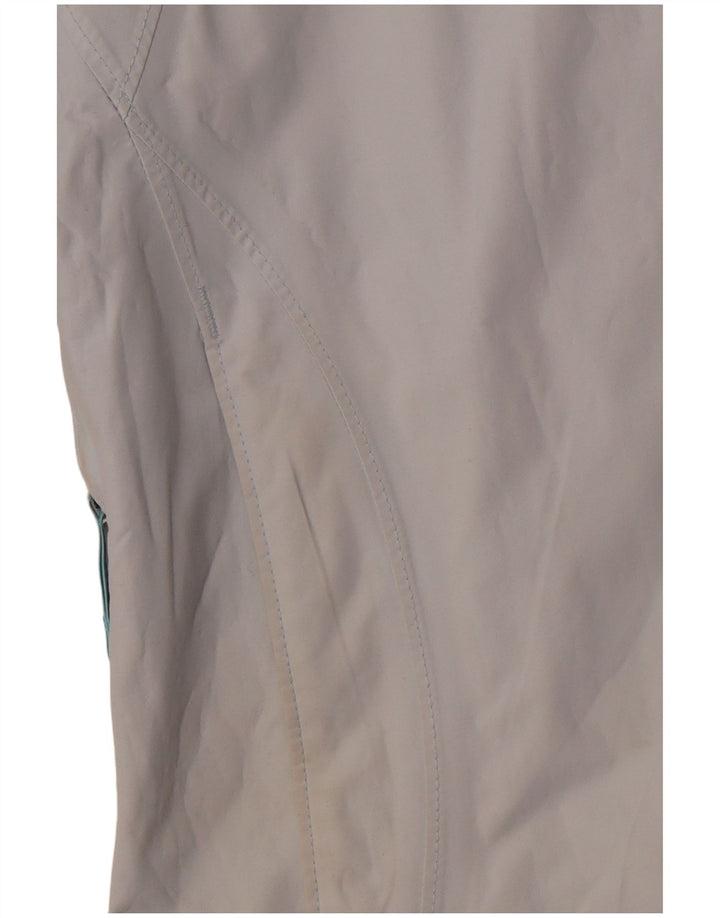 Женская ветровка с капюшоном COLUMBIA, Великобритания 14, средний синий нейлон, спортивная