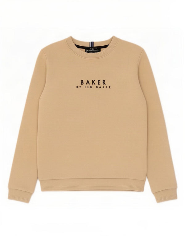 Джемпер с рисунком Ted Baker для мальчиков, 10–11 лет, бежевый, хлопок