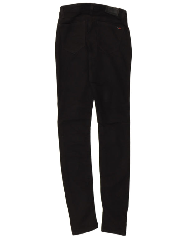 Женские узкие джинсы Tommy Hilfiger W25 L32, черный хлопок