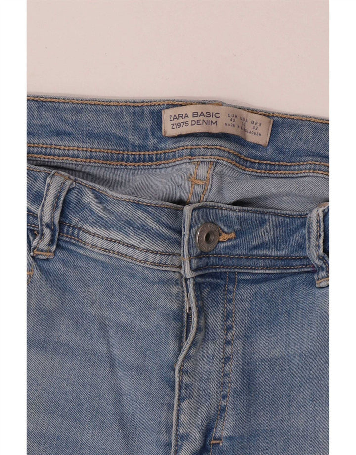 Женские узкие джинсы Zara EU 42, большие W32 L27, синие