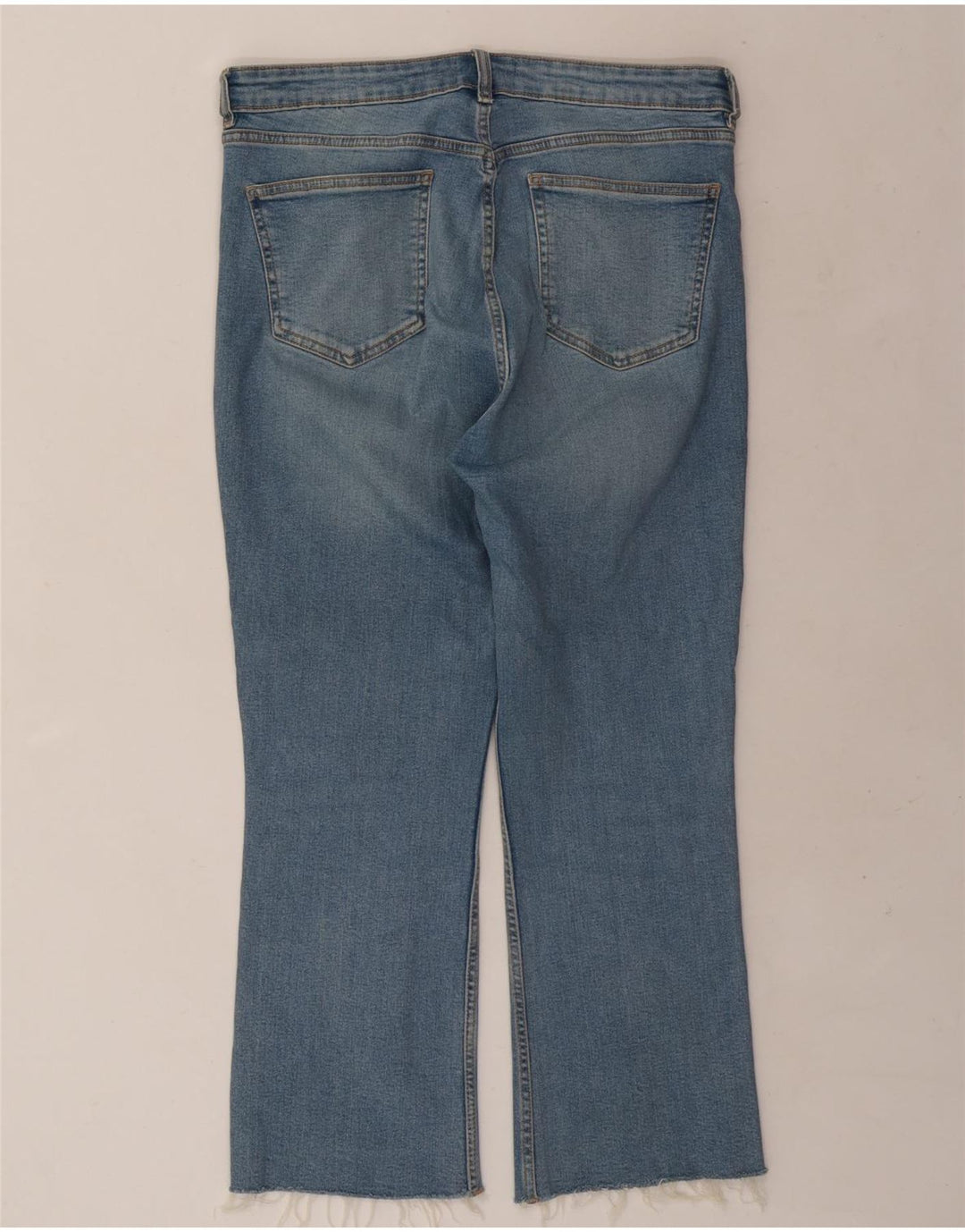 Женские укороченные джинсы Zara Bootcut EU 46 XL W36 L25 синие