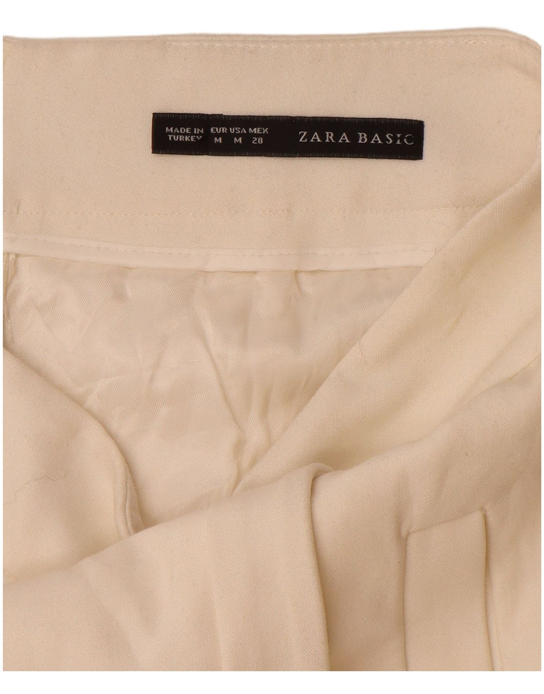 Женская мини-юбка Zara Medium W28, белая