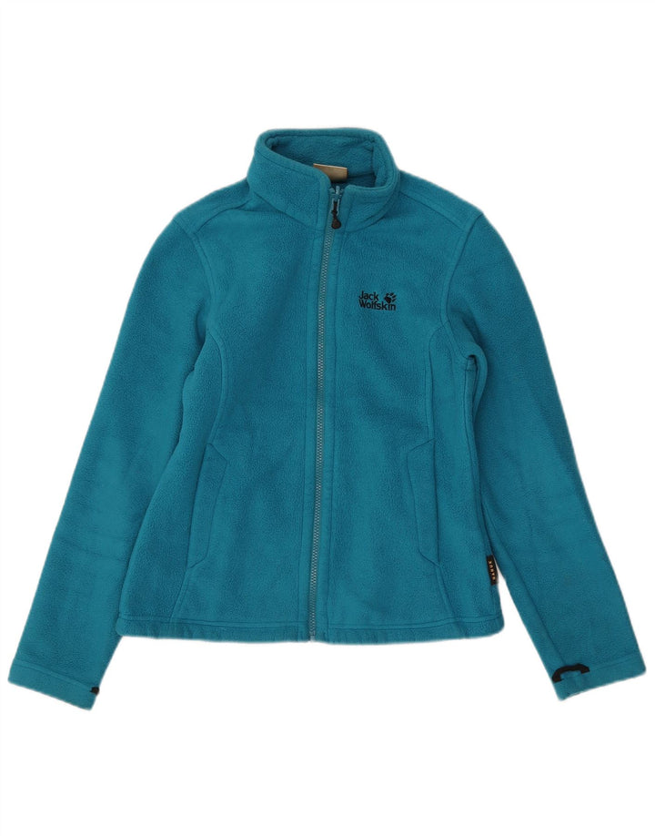 Женская флисовая куртка с подкладкой Jack Wolfskin UK 10, маленький синий полиэстер