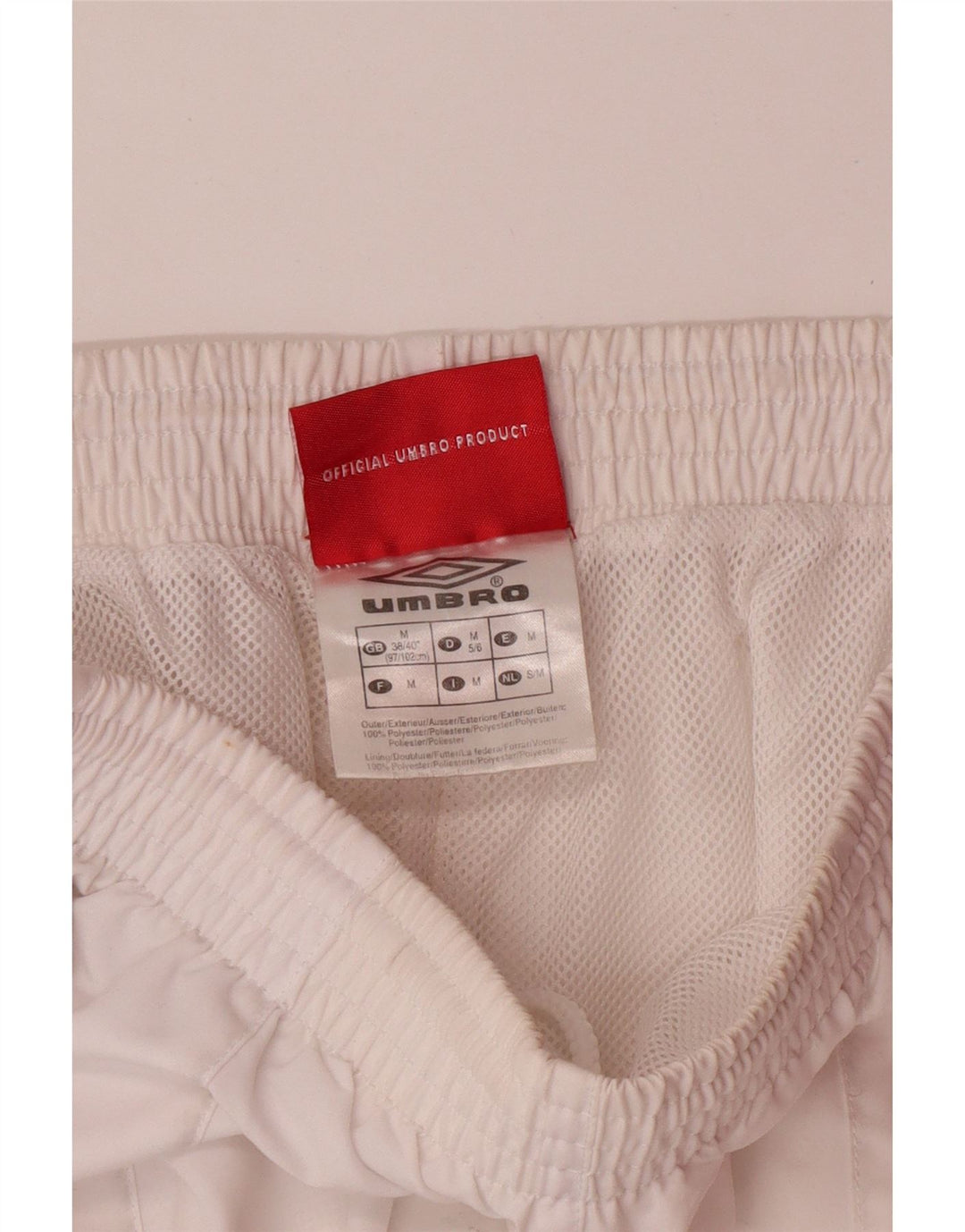 Мужские спортивные шорты-бермуды UMBRO UK 38/40, средний белый полиэстер