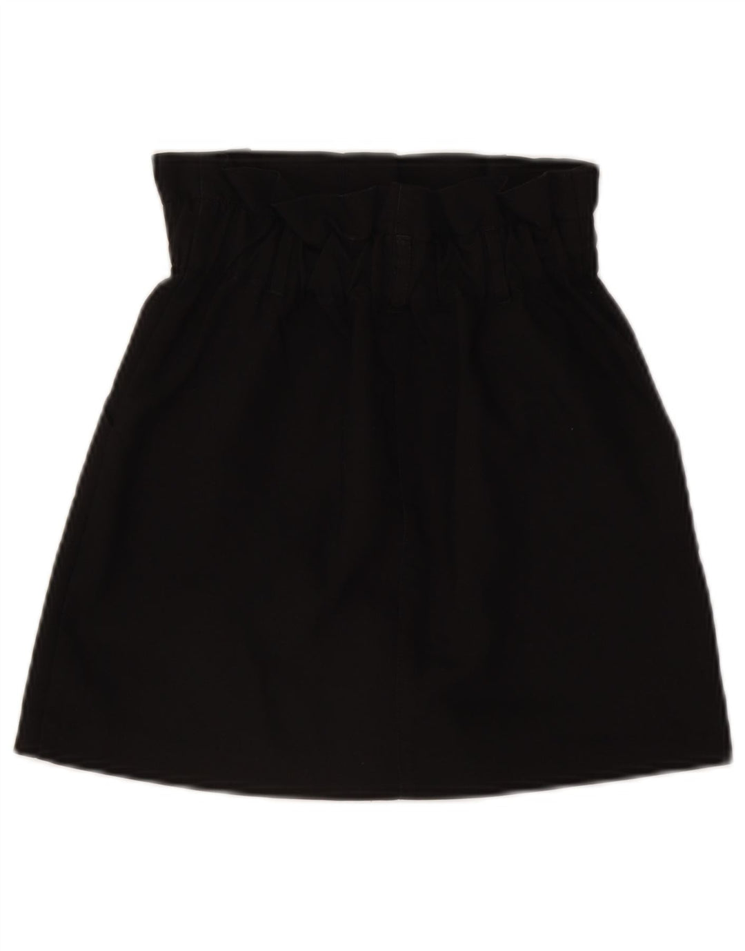 Женская мини-юбка с завышенной талией Zara XS W24, черный полиэстер
