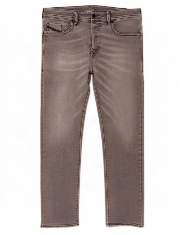 Мужские зауженные джинсы Diesel Buster Regular W31 L29, серые, хлопковые