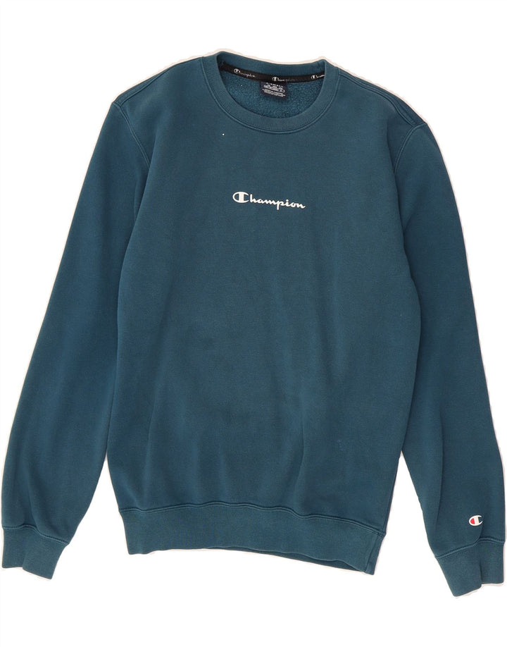 CHAMPION Mens Sweatshirt Jumper XS Blue Vintage Champion and Second-Hand Champion from Messina Hembry 
