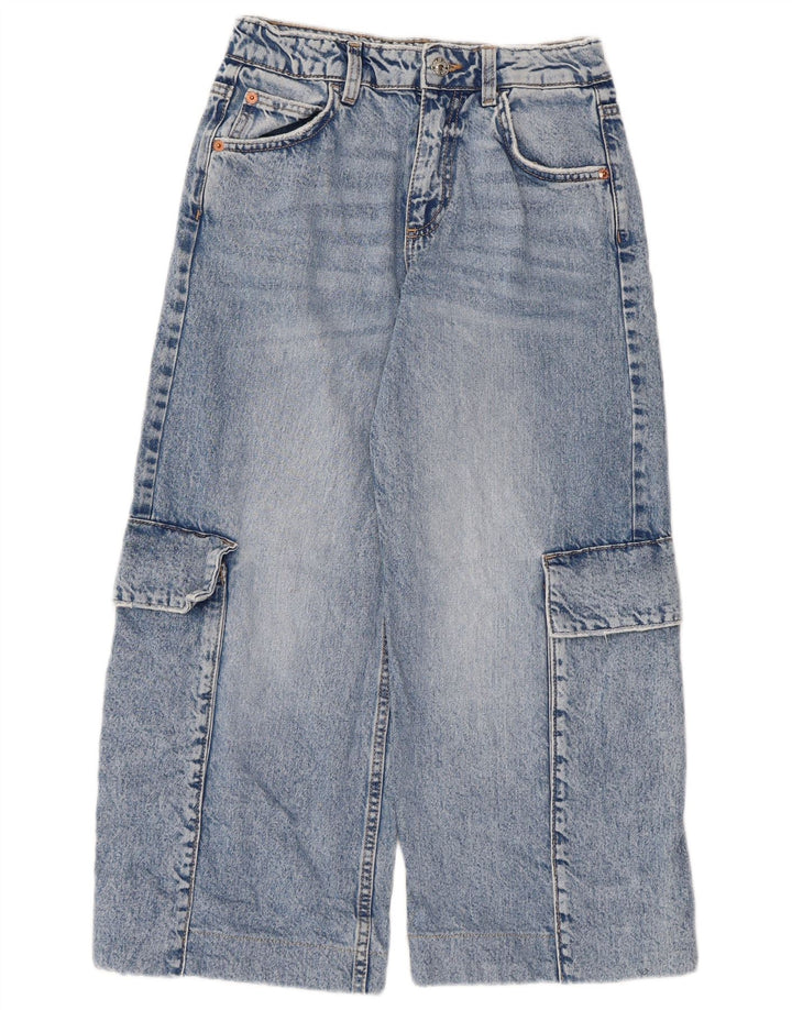 Джинсы-капри-карго для мальчиков Zara 13-14 лет W28 L22 синие