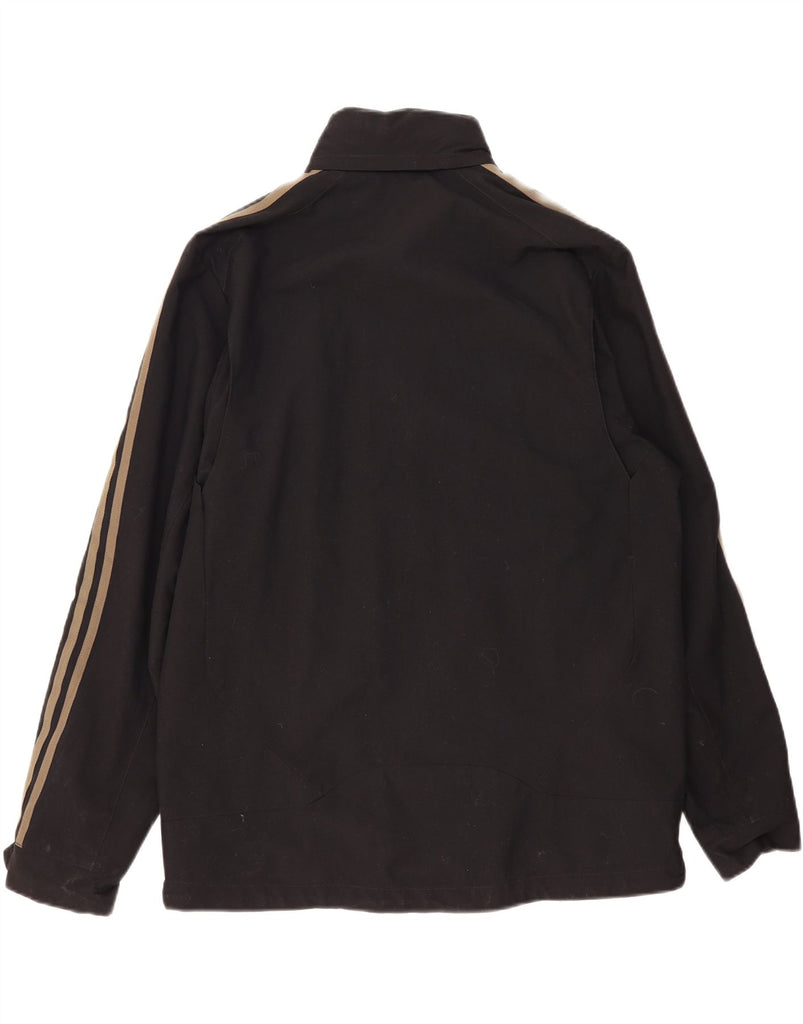 ADIDAS Mens Windbreaker Jacket UK 40 Large Black Polyamide Vintage Adidas and Second-Hand Adidas from Messina Hembry 
