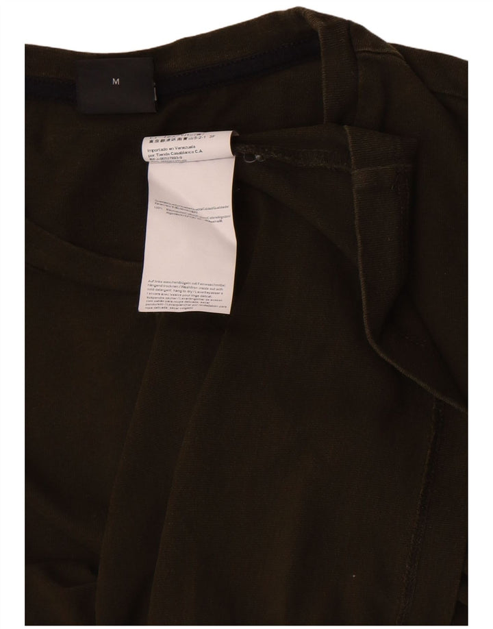 Мужской топ Hugo Boss с длинным рукавом, средний цвет хаки, хлопок