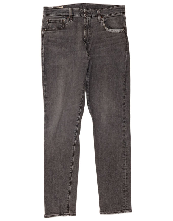 Мужские зауженные зауженные джинсы Levi's 512 W33 L32 Серые хлопковые