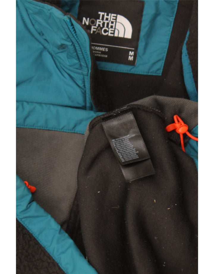 Мужская флисовая куртка The North Face UK 38, средний черный полиэстер с цветными блоками