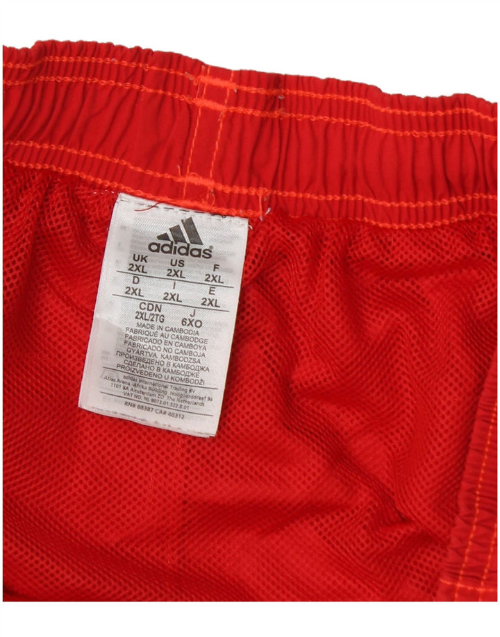 Мужские спортивные шорты Adidas 2XL Красный Полиамид