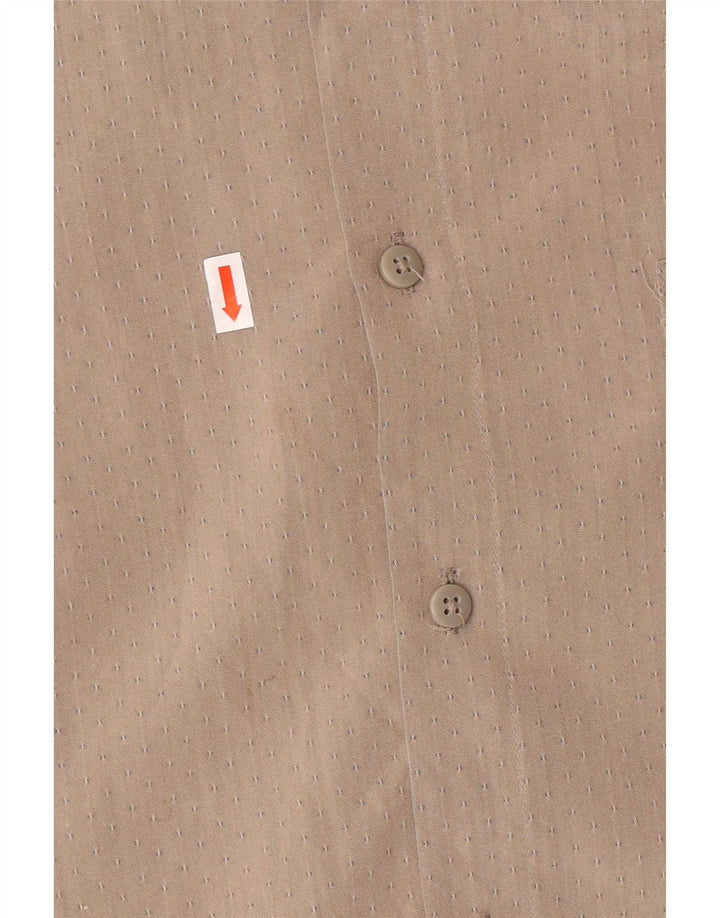 Мужская рубашка Pierre Cardin, размер 17 17 1/2 XL, серая вискоза с пятнами