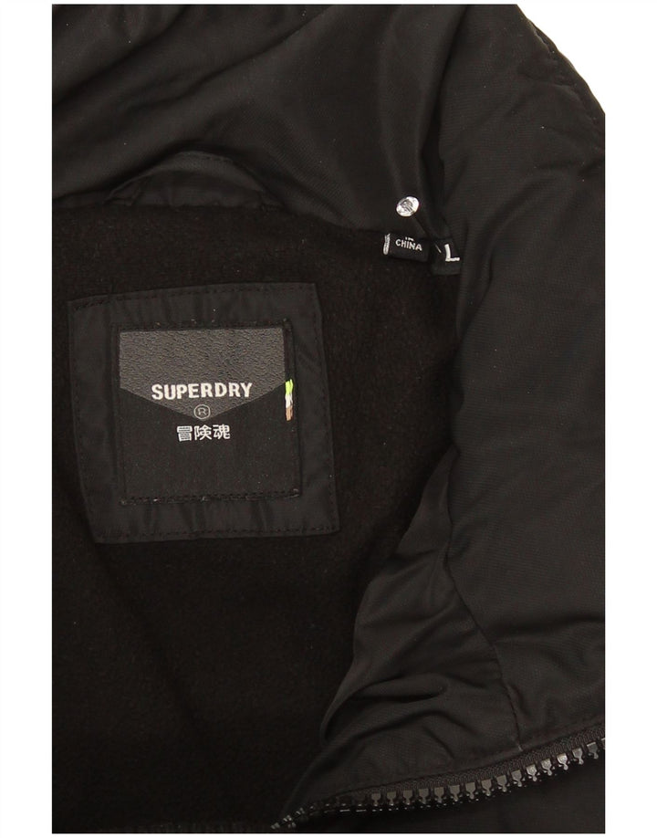 Мужская утепленная куртка Superdry UK 40, большой камуфляжный полиэстер цвета хаки