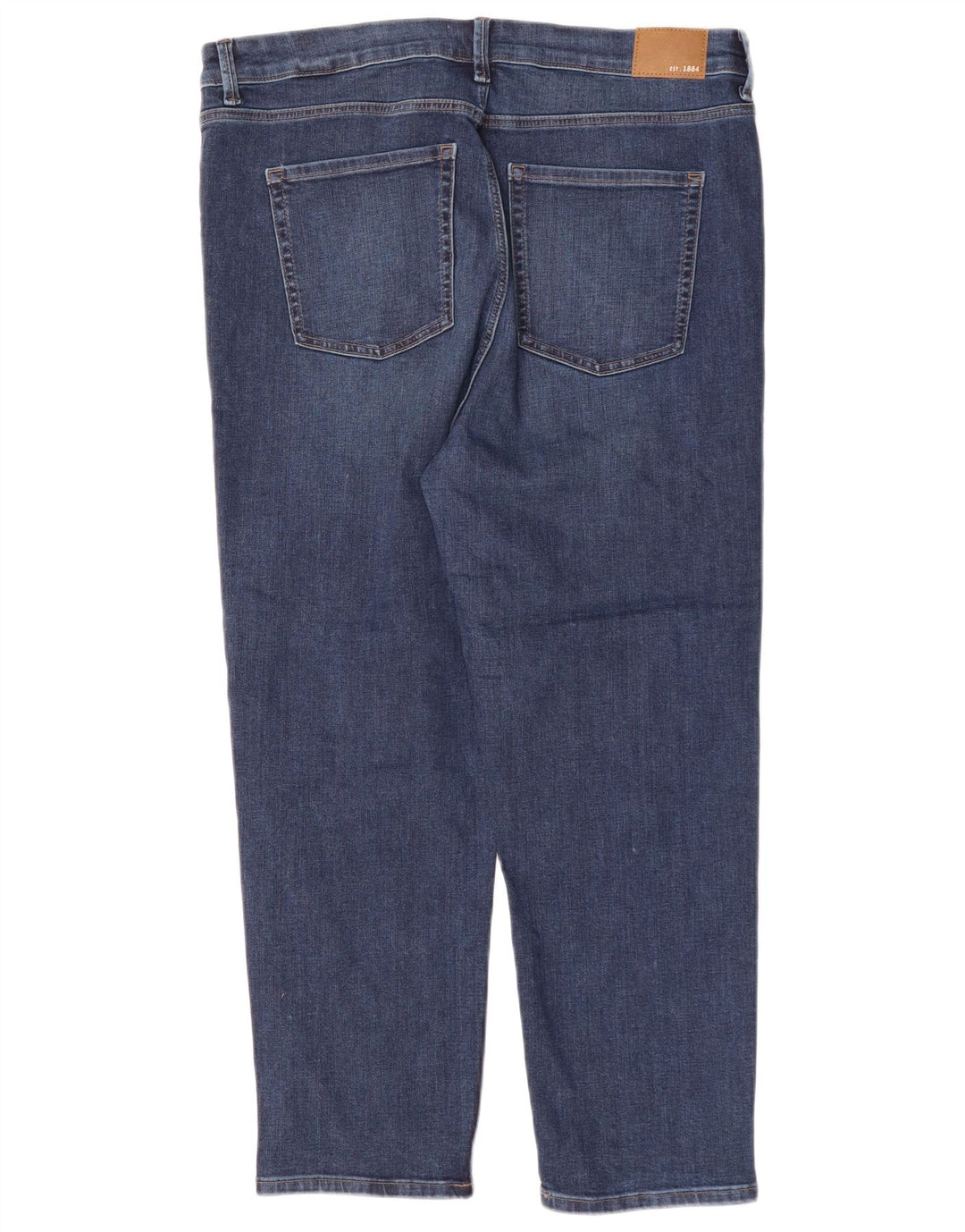 Женские укороченные джинсы-сигареты MARKS & SPENCER UK 18 XL W36 L25 синие