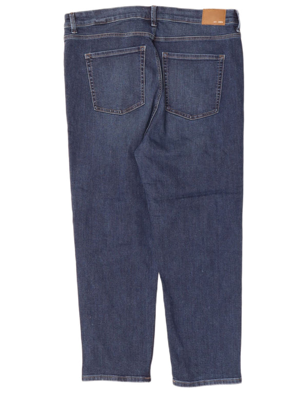 Женские укороченные джинсы-сигареты MARKS & SPENCER UK 18 XL W36 L25 синие