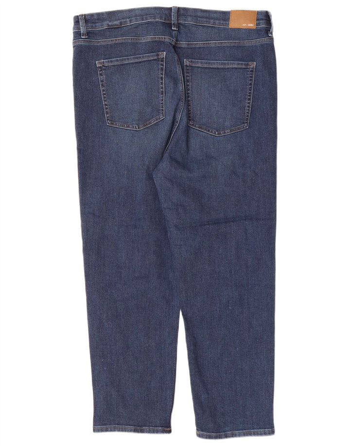 Женские укороченные джинсы-сигареты MARKS & SPENCER UK 18 XL W36 L25 синие