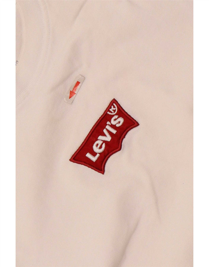 Мужская футболка Levi's Vintage Fit, топ среднего размера, белый хлопок, хлопок