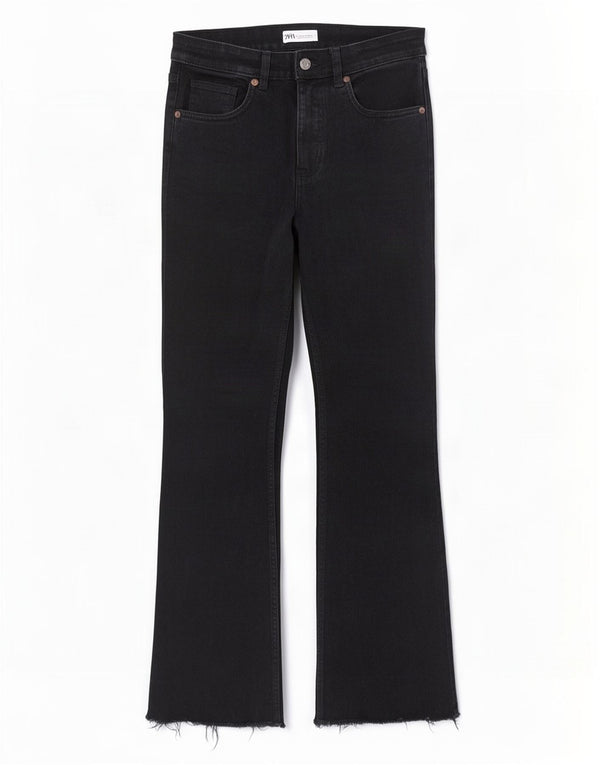 Женские прямые джинсы Zara EU 40 Medium W30 L26, черные