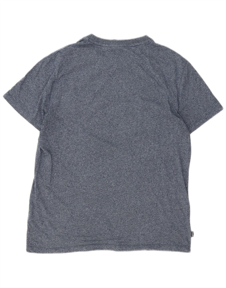 SUPERDRY Мужская футболка Top XL Темно-синяя крапинка из хлопка