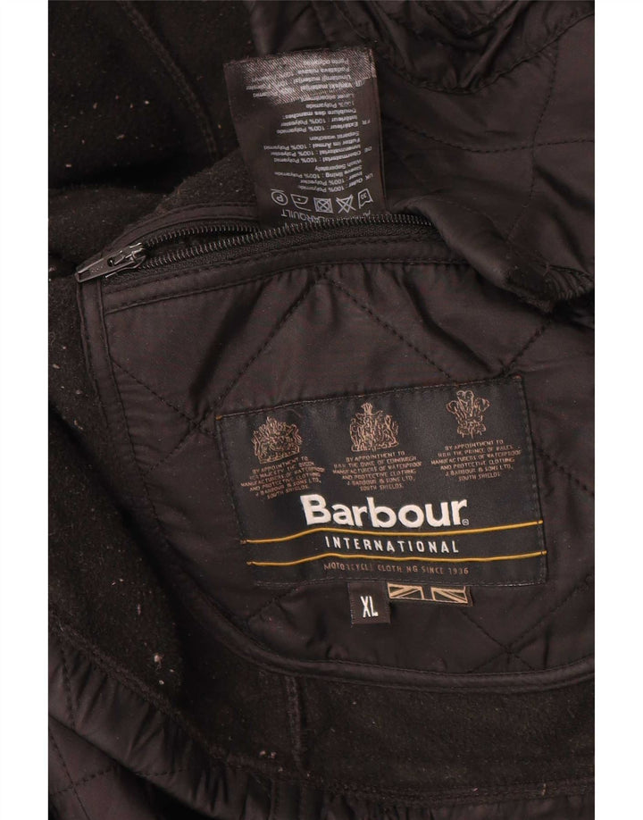 Мужская стеганая куртка Barbour UK 42 XL черная из полиамида