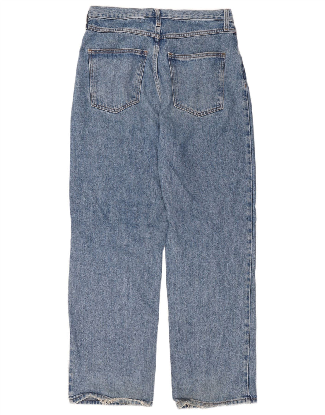 Topshop Женские прямые джинсы W30 L32 синие из полиэстера