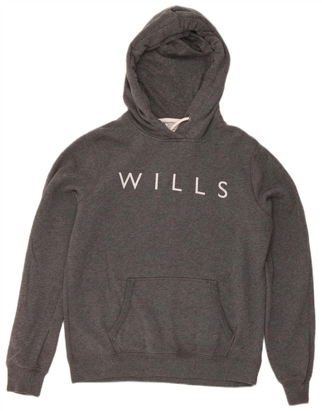 Женский джемпер классического кроя с рисунком Jack Wills UK 12, средний серый цвет
