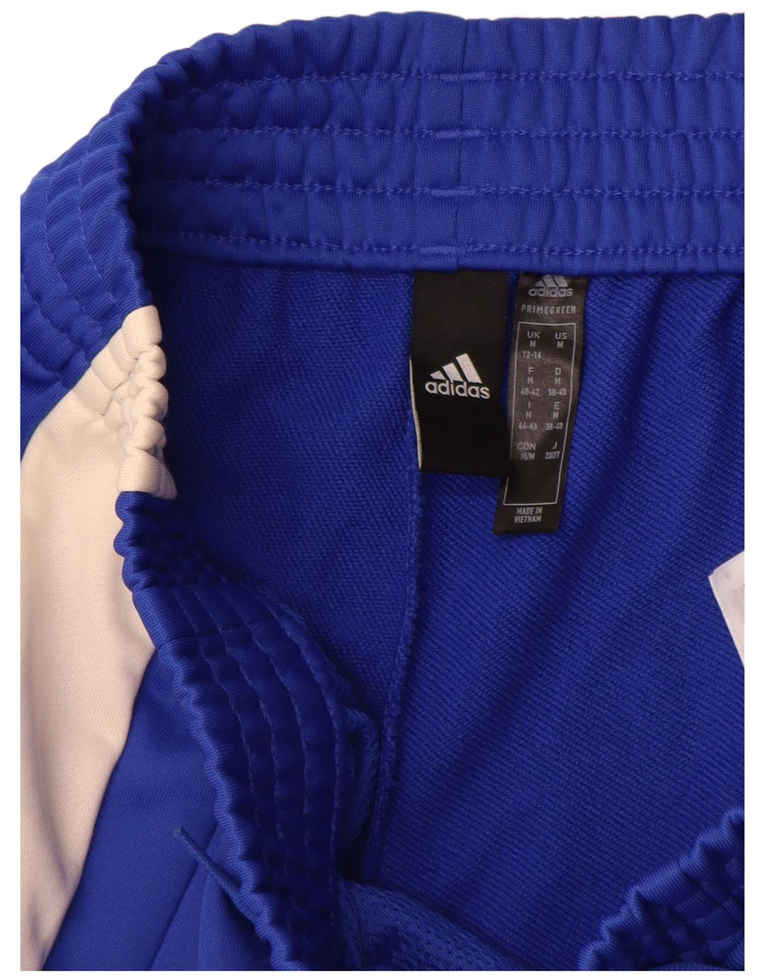 Женские спортивные брюки Adidas UK 12/14, средний синий, полиэстер с цветными блоками