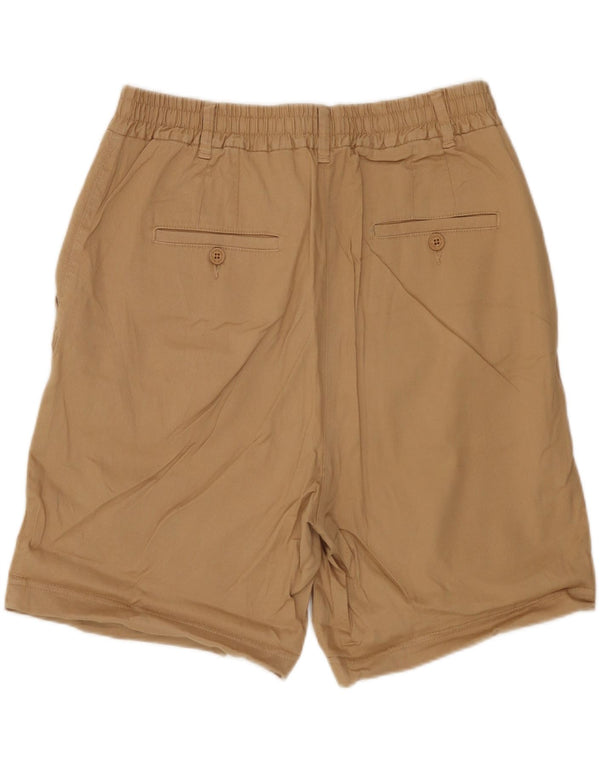 Женские шорты чинос Benetton UK 12 Medium W30 Бежевые, хлопок