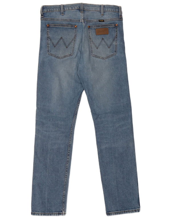 Мужские узкие джинсы WRANGLER W32 L32, синий хлопок