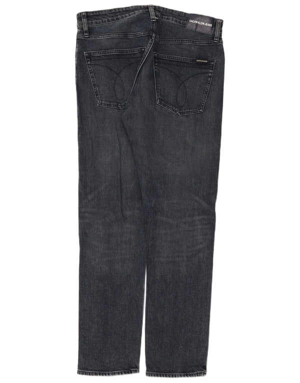 Мужские прямые джинсы Calvin Klein W32 L32, серый хлопок