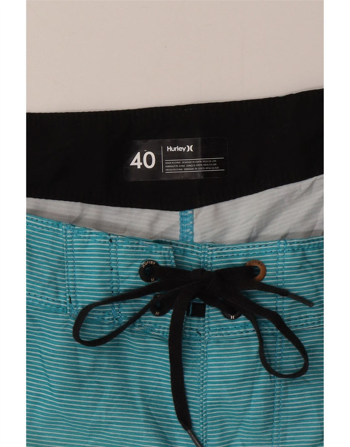 HURLEY Мужские шорты для плавания XL в разноцветную полоску