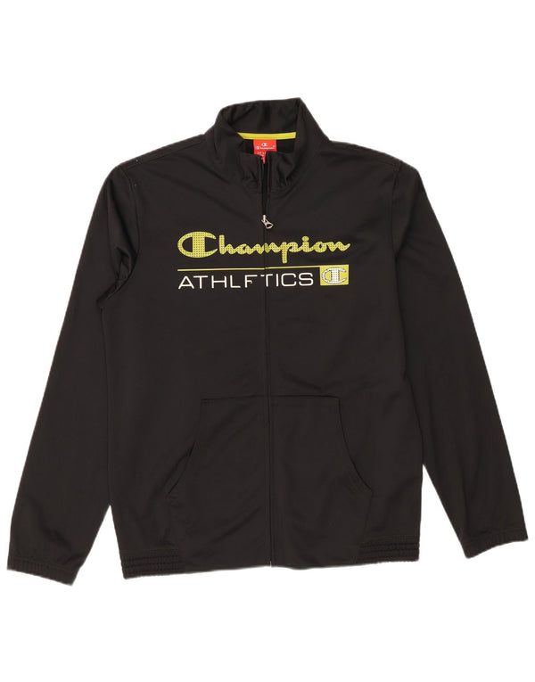 Спортивный костюм Champion для мальчиков с графическим рисунком, верхняя куртка, 15–16 лет, размер 2XL, черный полиэстер