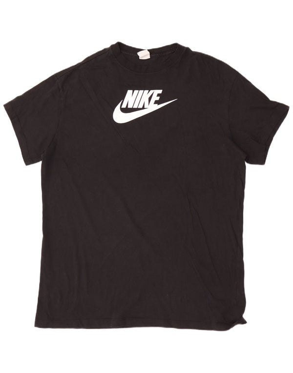 Мужская футболка свободного покроя Nike с рисунком 2XL, черный хлопок