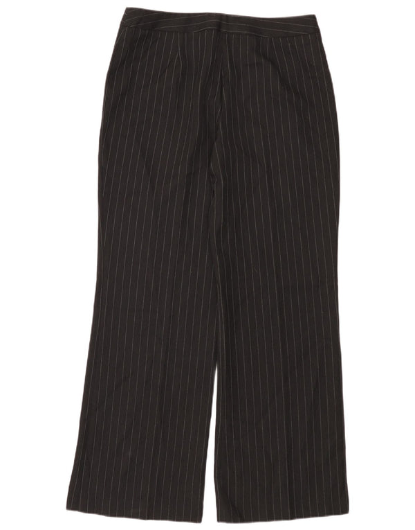 Женские повседневные брюки Marks & Spencer UK 12 Medium W30 L30, черные в тонкую полоску