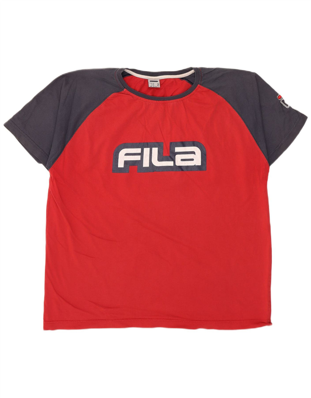 Fila Мужская футболка с рисунком Top XL Красная с цветными блоками