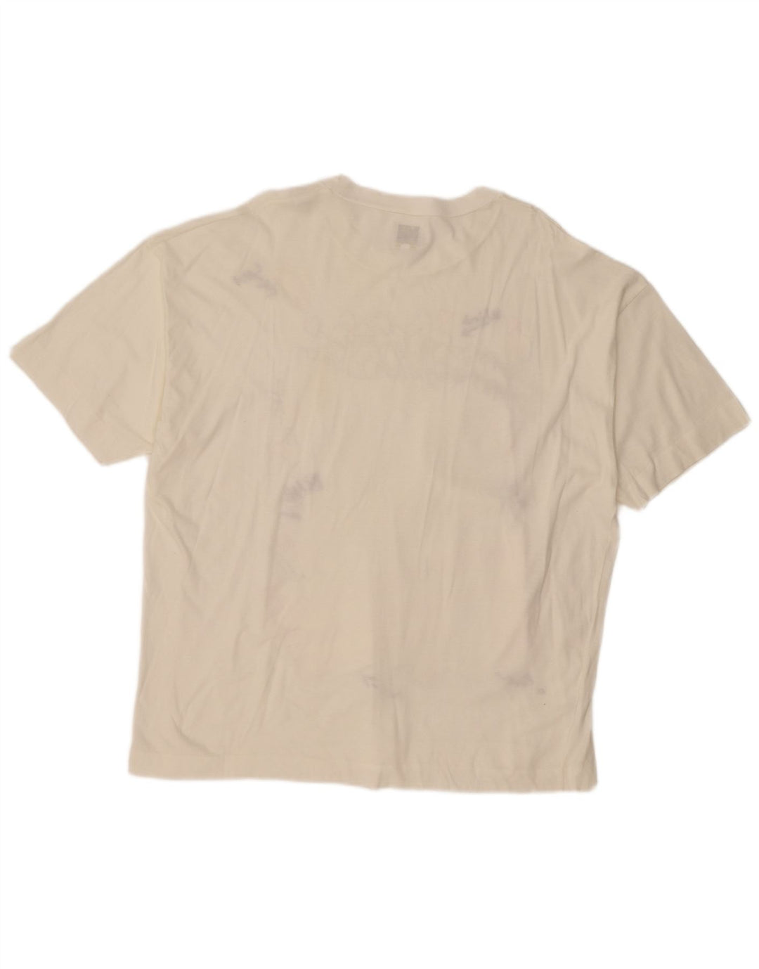 Мужская футболка с рисунком BENETTON Top XL Off White