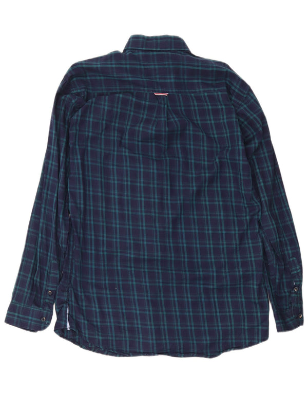 Мужская рубашка на заказ Tommy Hilfiger XL Темно-синяя клетка