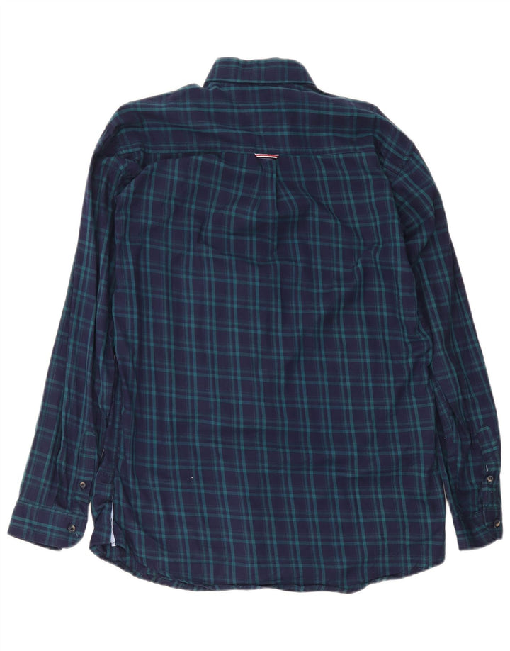 Мужская рубашка на заказ Tommy Hilfiger XL Темно-синяя клетка