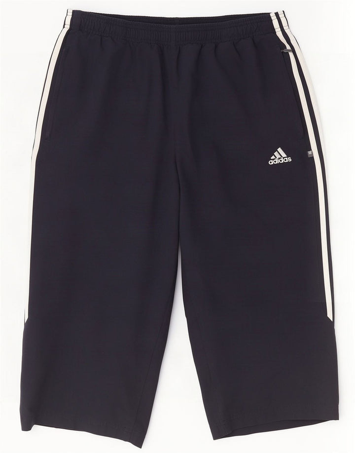 Мужские спортивные шорты-бермуды Adidas, темно-синие, большие
