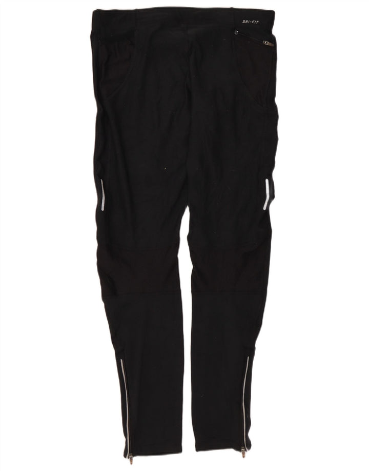 Женские леггинсы NIKE Dri Fit UK 12, средний черный полиэстер