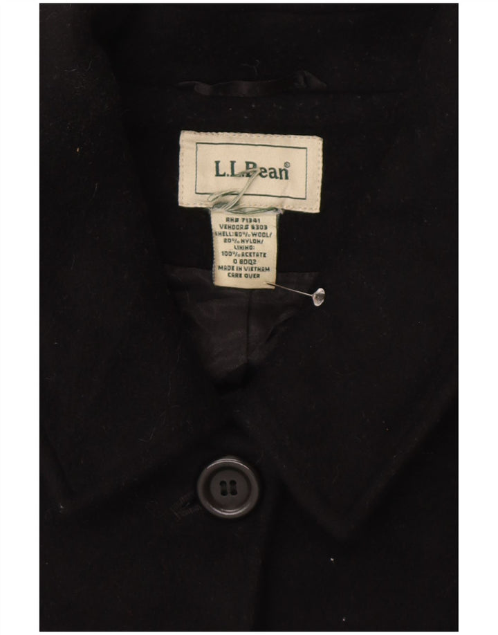 Женское пальто L.L.Bean UK 20 2XL, черное шерстяное
